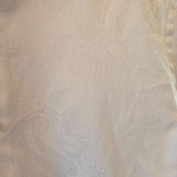 COOGI CLASSIC MENS BUTTON UP LONG SLEEVE WHITE SHIRT PAISLEY SIZE 15 1/2 32/33 - Picture 5 of 10